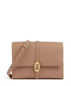 Сумка через плечо Dorian из зернистой коровьей кожи Coccinelle, коричневый