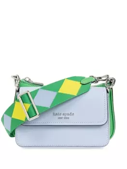 Сумка через плечо Double Up Kate Spade, синяя