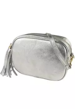 Сумка через плечо Drachenleder, цвет silber metallic