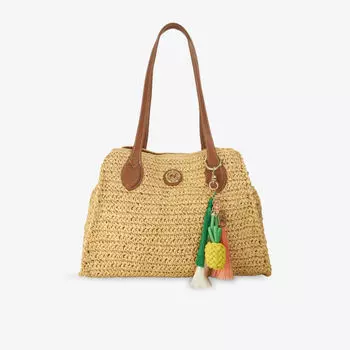 Сумка через плечо Dune большая плетеная, синий