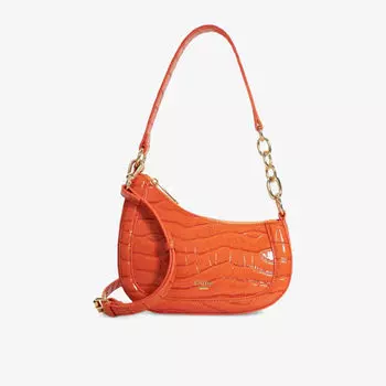 Сумка через плечо Dune Direction из искусственной кожи асимметричная, оранжевый