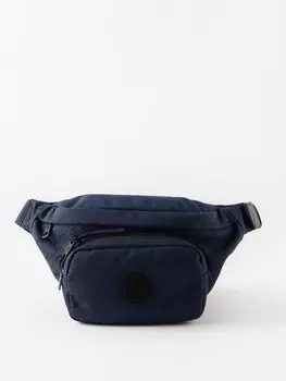 Сумка через плечо durance из жаккардового нейлона с логотипом Moncler, синий