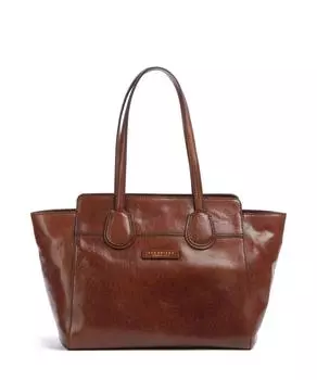 Сумка через плечо Elettra из мелкозернистой коровьей кожи The Bridge, коричневый