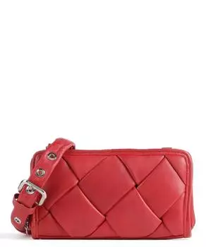 Сумка через плечо Elisabethstrasse 6 из мелкозернистой яловой кожи. Taschendieb Wien, красный