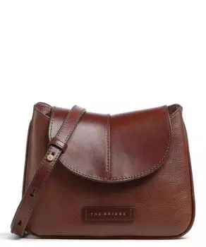 Сумка через плечо Elisabetta из мелкозернистой кожи The Bridge, коричневый