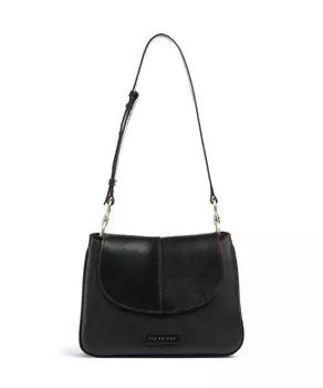 Сумка через плечо elisabetta из мелкозернистой кожи The Bridge, черный