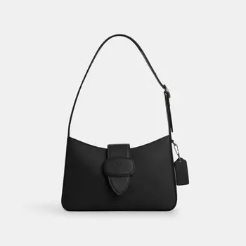 Сумка через плечо Eliza с застежкой-молнией COACH, цвет gunmetal/black