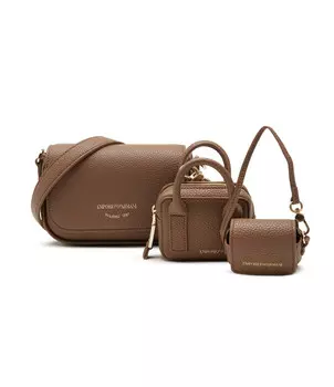 Сумка через плечо Emporio Armani + marsupi, коричневый