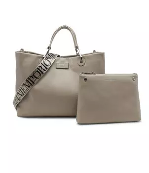 Сумка через плечо Emporio Armani shopper + marsupio, бежевый