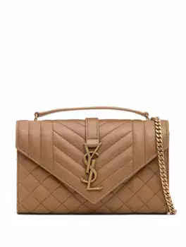 Сумка через плечо Envelope Saint Laurent, коричневый