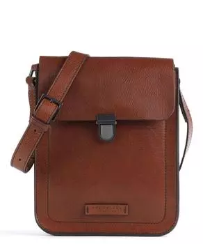 Сумка через плечо Ettore из мелкозернистой яловой кожи. The Bridge, коричневый