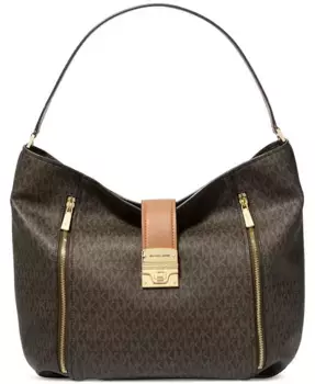 Сумка через плечо Extra Large Hobo Michael Kors, коричневый/бежевый