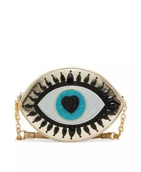 Сумка через плечо Eyes Have It Betsey Johnson, золотой