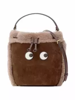 Сумка через плечо 'Eyes in Coffee' Anya Hindmarch, коричневый