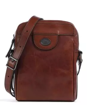 Сумка через плечо Fabio из мелкозернистой яловой кожи. The Bridge, коричневый