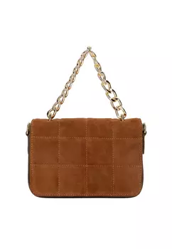 Сумка через плечо faina Schultertasche Aus Leder, коричневый