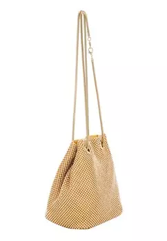 Сумка через плечо faina, золотого цвета