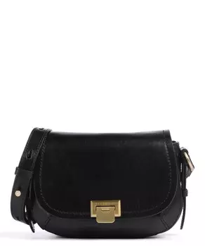 Сумка через плечо Federica из мелкозернистой яловой кожи. The Bridge, черный