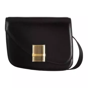 Сумка через плечо FERRAGAMO из кожи, женская, черно-красная