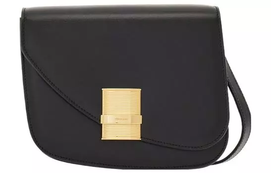 Сумка через плечо FERRAGAMO из телячьей кожи с принтом зебры, женская, черного цвета