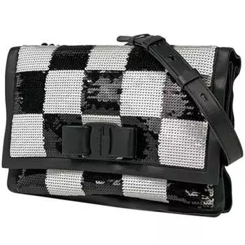 Сумка через плечо Ferragamo Viva Salvatore Ferragamo, черный/белый