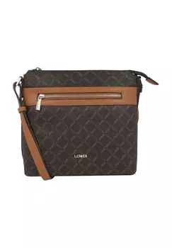 Сумка через плечо «Филиберта», кожа, логотип. для дам L.CREDI, коричневый