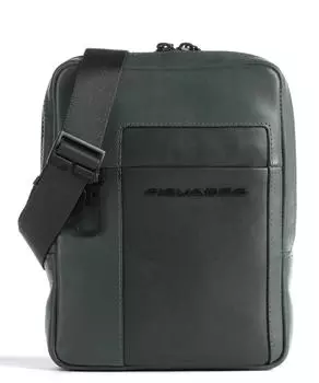 Сумка через плечо Finn 10 дюймов из мелкозернистой яловой кожи. Piquadro, зеленый