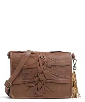 Сумка через плечо Fischerstiege 5 из зернистой яловой кожи. Taschendieb Wien, коричневый