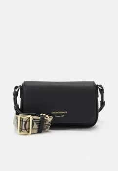 Сумка через плечо Flap Cross Emporio Armani, черный/серебристый