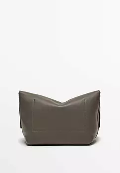 Сумка через плечо FLAP Massimo Dutti, песочный