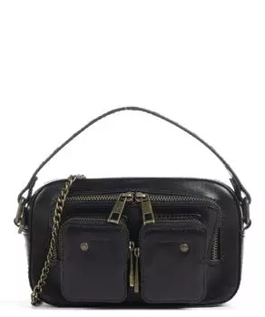 Сумка через плечо Florence Helena из мелкозернистой кожи Nnoo, черный