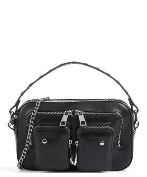 Сумка через плечо Florence Helena из мелкозернистой кожи Nnoo, черный