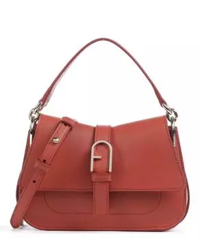 Сумка через плечо Flow Mini из мелкозернистой кожи. Furla, коричневый