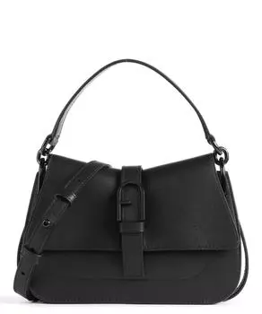 Сумка через плечо Flow Mini из мелкозернистой кожи. Furla, черный