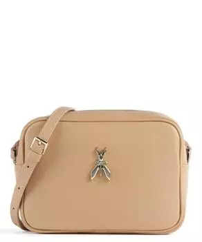 Сумка через плечо Fly из зерненой телячьей кожи Patrizia Pepe, бежевый