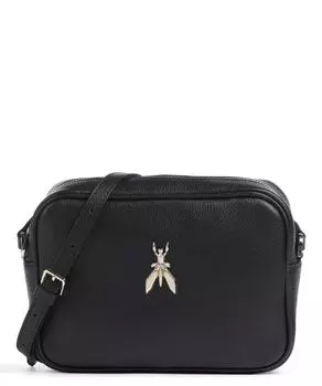 Сумка через плечо Fly из зерненой телячьей кожи. Patrizia Pepe, черный