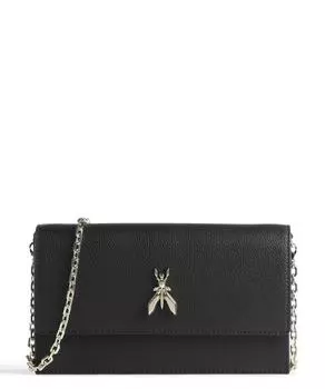 Сумка через плечо Fly из зерненой телячьей кожи. Patrizia Pepe, черный