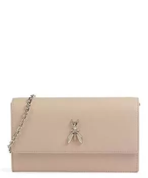 Сумка через плечо Fly из зерненой телячьей кожи. Patrizia Pepe, бежевый