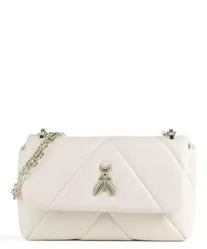 Сумка через плечо Fly Padded из зернистой козьей кожи Patrizia Pepe, белый