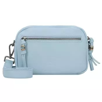 Сумка через плечо FREDs BRUDER Keep On Smiling Umhngetasche Leder 22 см, цвет shy blue