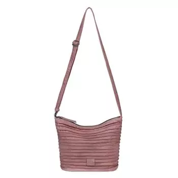 Сумка через плечо FREDs BRUDER Riffelinchen Umhngetasche Leder 23 см, цвет powder rose