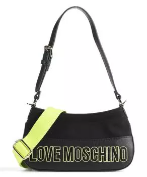 Сумка через плечо Free Time хлопок, искусственная кожа Love Moschino, черный