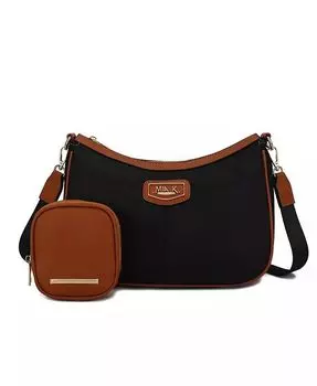 Сумка через плечо Freya из 2 предметов от Mia K Mkf Collection, коричневый