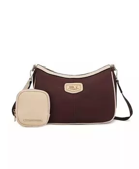 Сумка через плечо Freya из 2 предметов от Mia K Mkf Collection, коричневый