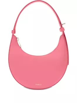 Сумка через плечо Furla Delizia в форме полумесяца с застежкой-молнией, розовый