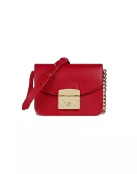Сумка через плечо Furla, гранат