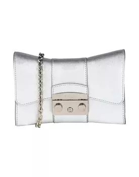 Сумка через плечо Furla, серебро