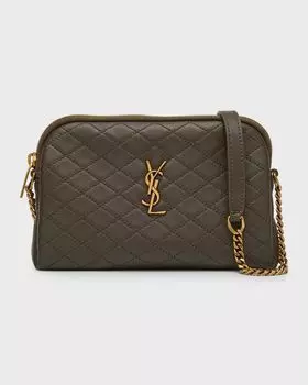 Сумка через плечо Gaby Mini YSL из стеганой кожи Saint Laurent, цвет Light Musk