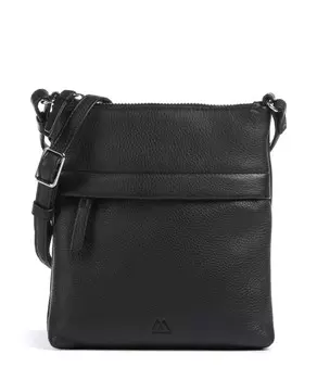 Сумка через плечо genie из зерненой коровьей кожи Markberg, черный