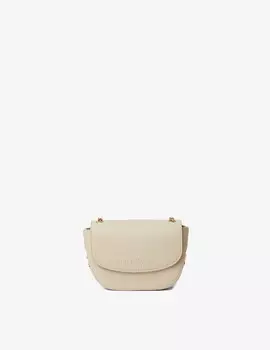 Сумка через плечо Giant с клапаном Love Moschino, кремовый